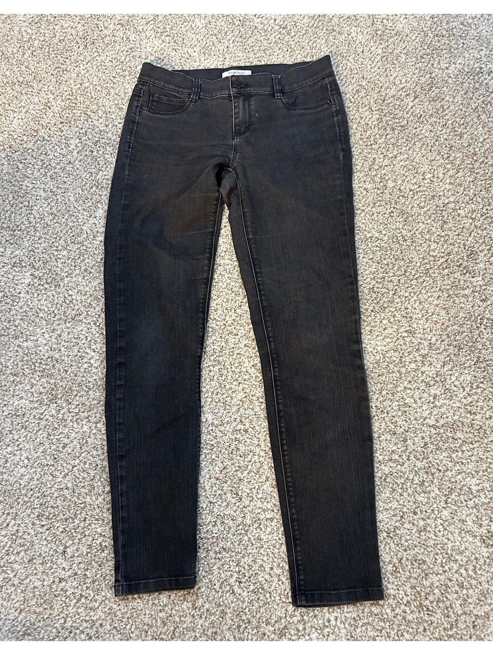 White House Black Market Noir Skinny Jeans